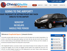 Tablet Screenshot of cheapshuttleexpress.com